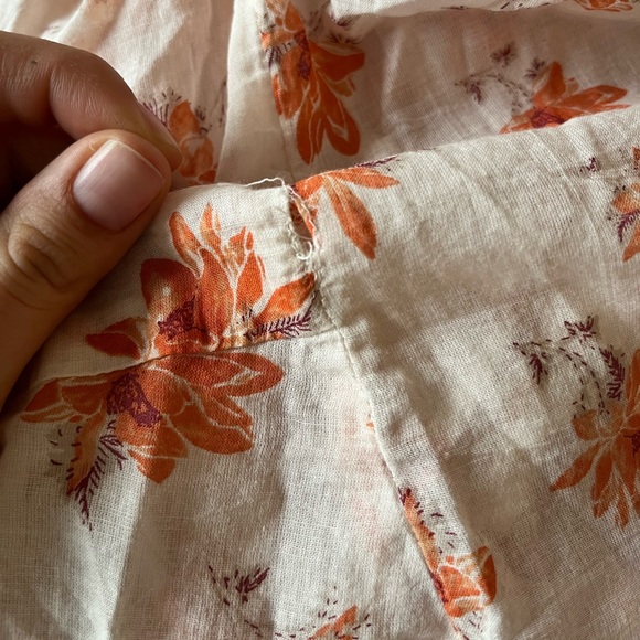 NWT Free People Amanda Floral Ruffle Wrap Blouse - Picture 6 of 6